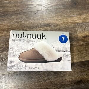 Nuknuuk Sheepskin Lined Slippers Nwt Sz 7